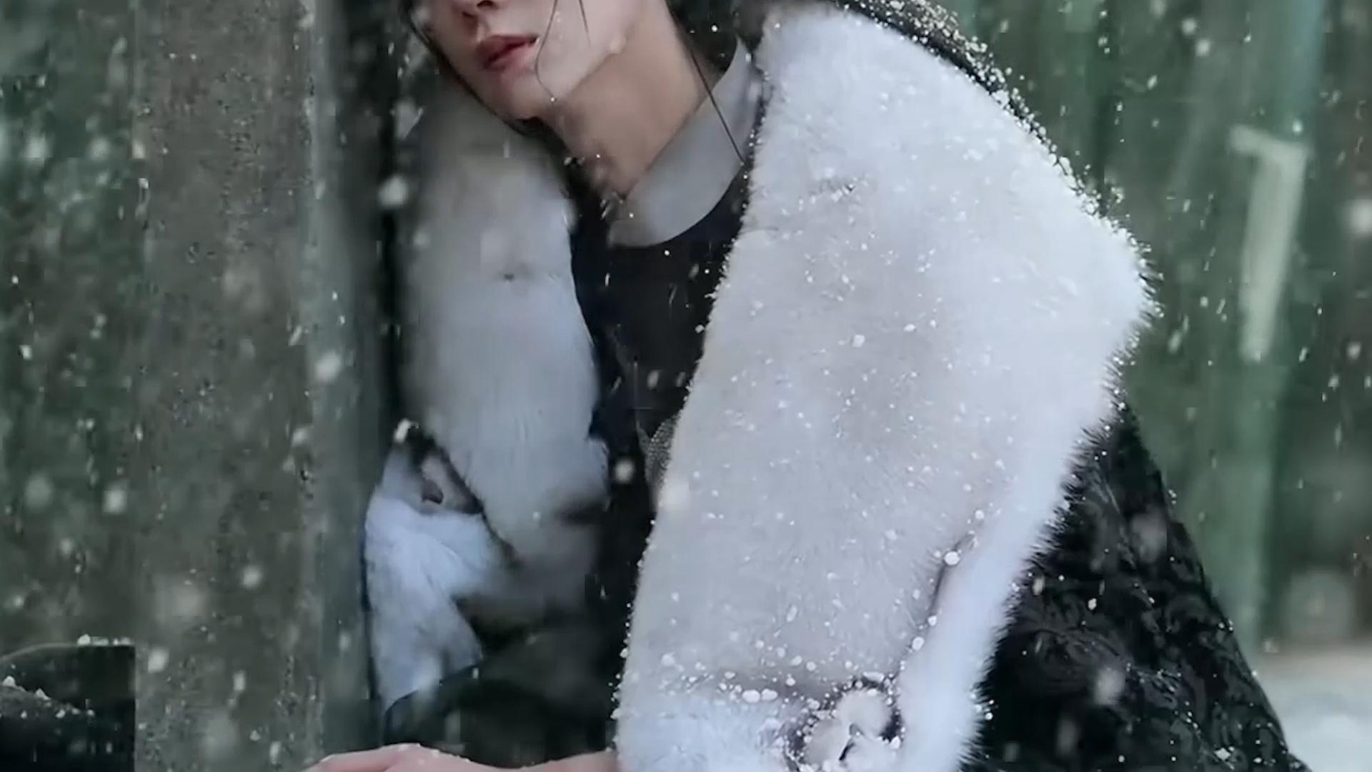 【古风空镜】雪天 墓碑 悼念 陪伴 奔马 摔倒 盖披风