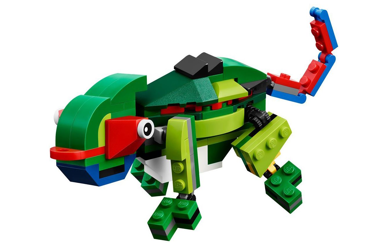 乐高lego 31031 创意百变3合1 雨林动物 变色龙 2015速拼评测_哔哩