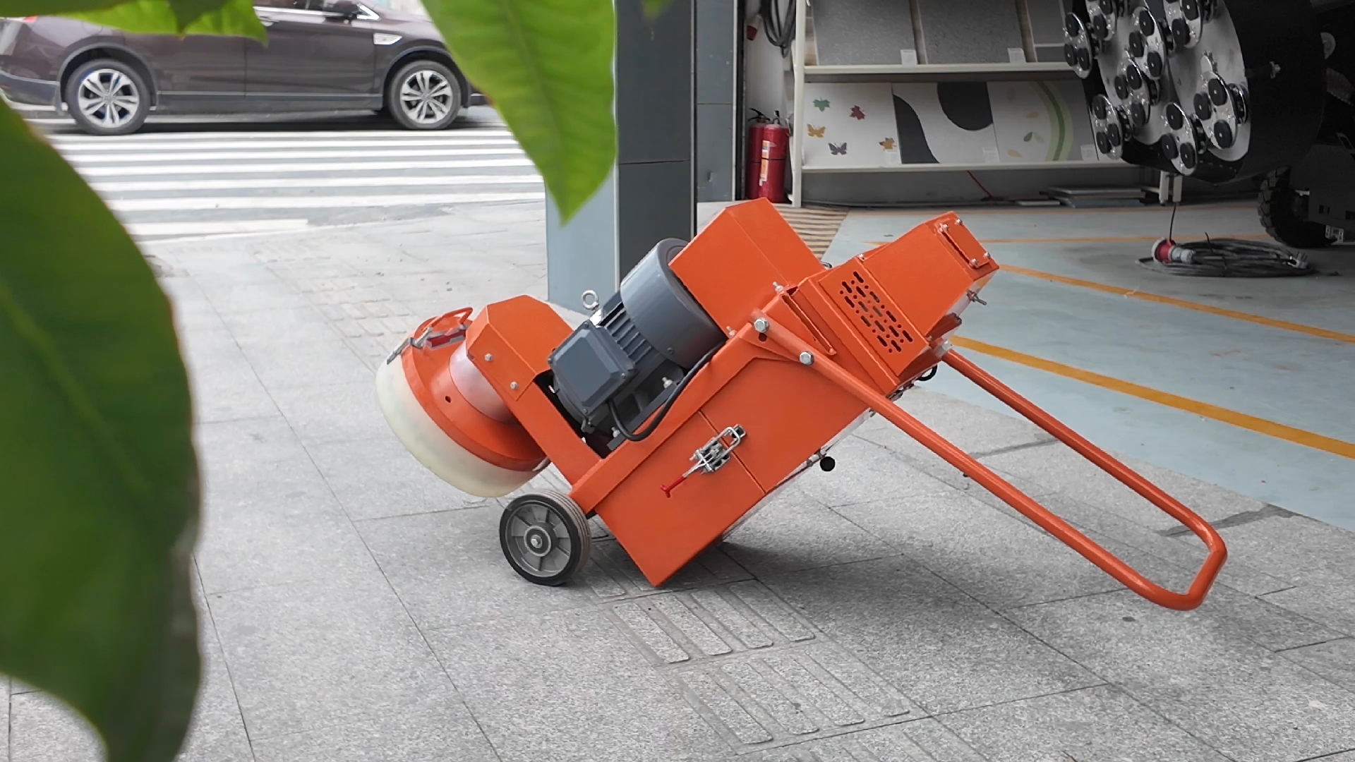 葛天gt300单盘单吸尘打磨机,固化地坪水磨石地坪打磨抛光