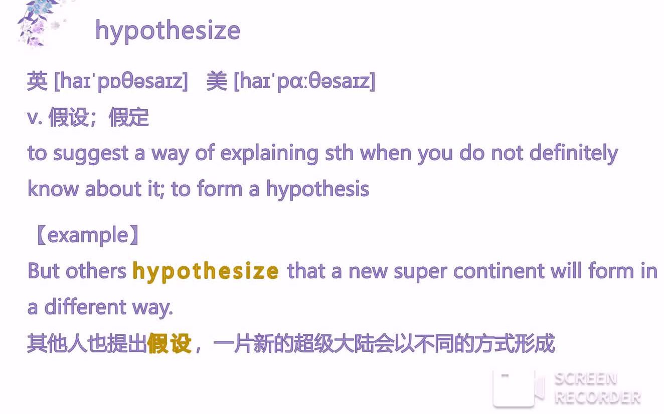 hypothesize