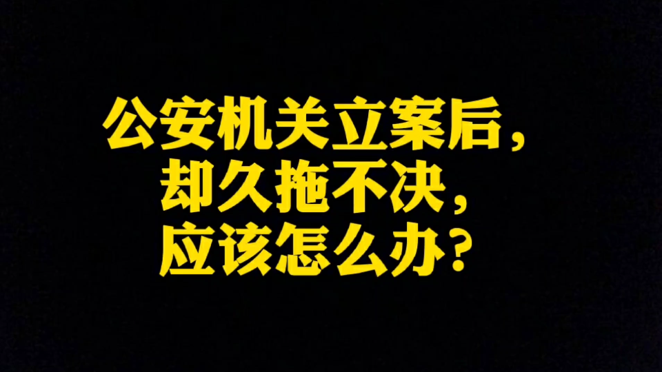 公安机关立案后,一直没动静,也不给个说法,咋办?哔哩哔哩bilibili