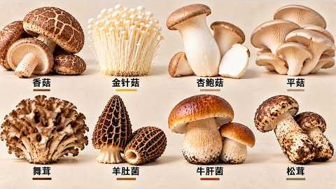 一次看懂10种蘑菇：香菇、金针菇、羊肚菌、松茸，到底有什么区别？