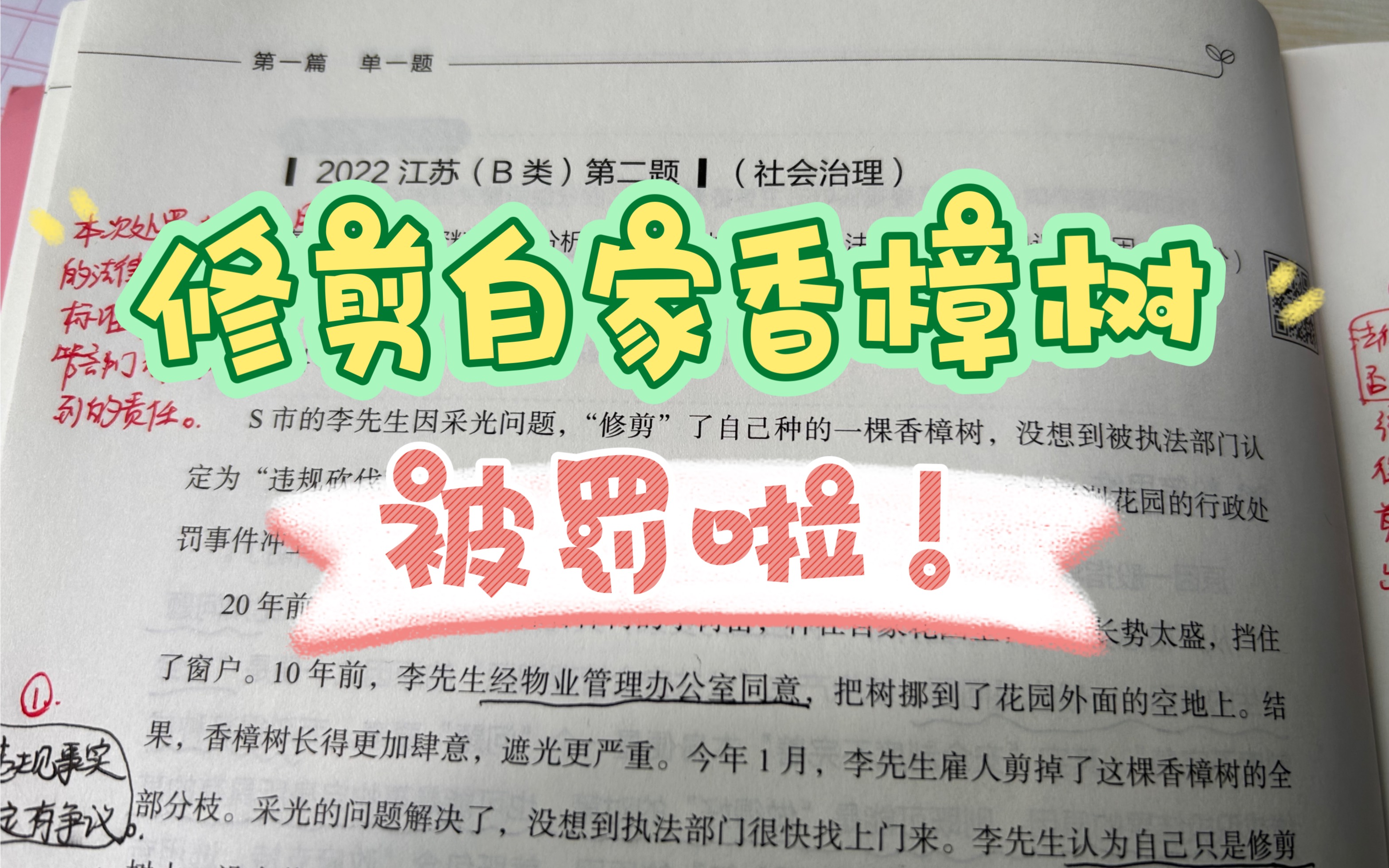 请分析砍伐香樟树被罚,在执法效果上引发热议的原因.哔哩哔哩bilibili