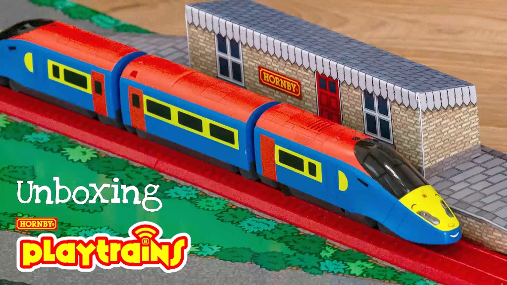 hornby的超入门级火车玩具视频开箱搬运~play train的套装介绍~可以