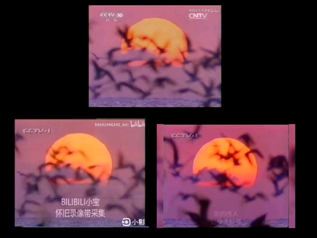 [图][放送文化][怀旧•录像带]cctv闭台曲结束曲1999版对比(cctv1-cctv10)