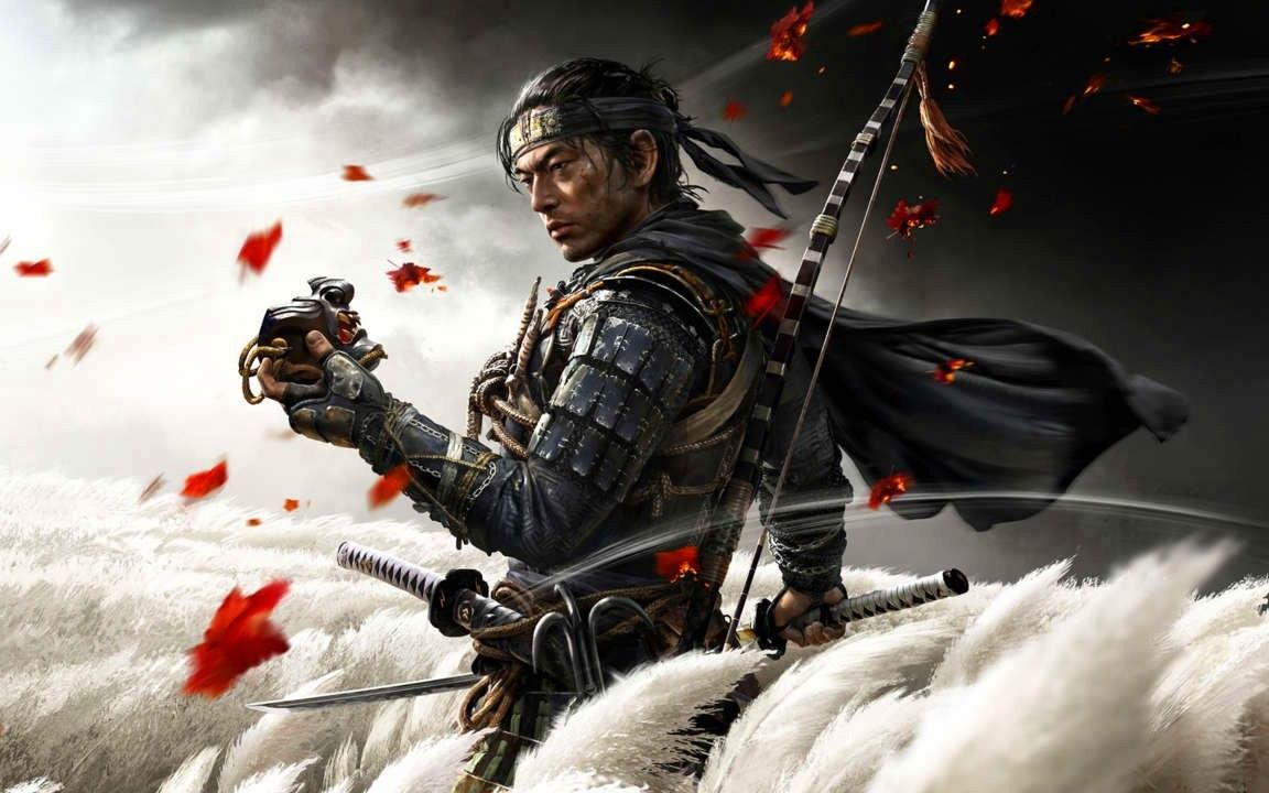 legendary samurai charge in battle scene - ghost of tsushima ps5