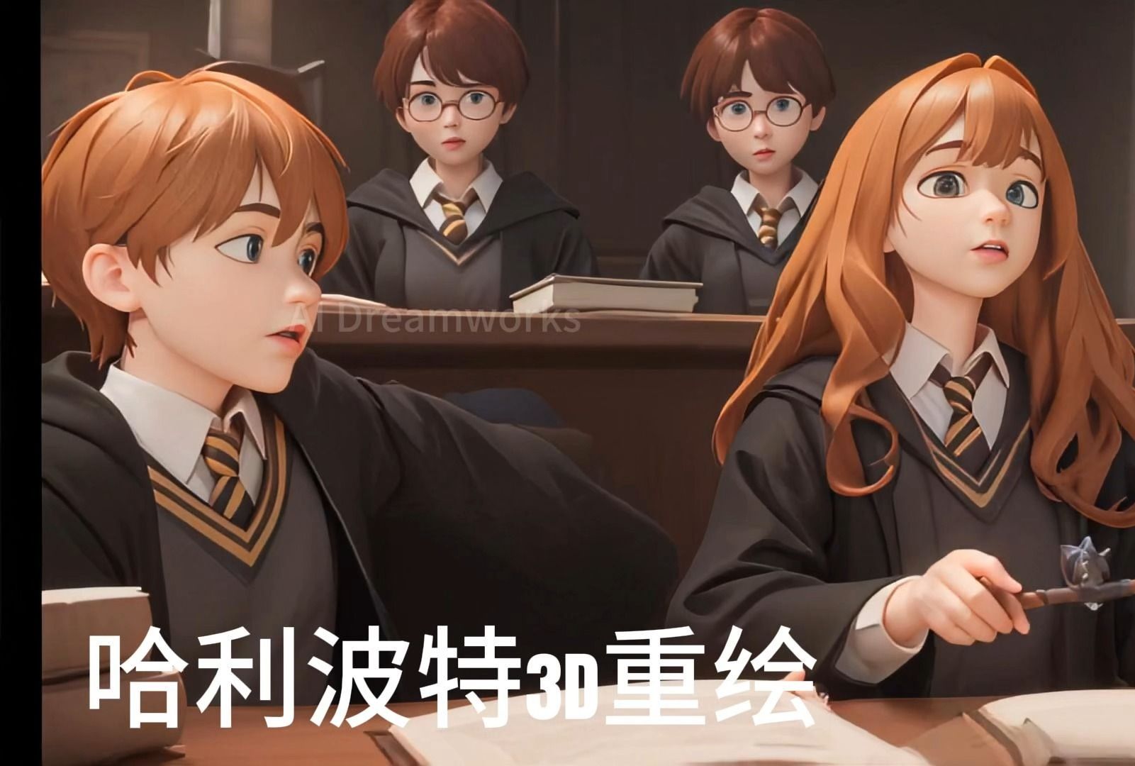 ai 动画 哈利波特与魔法石 ai anime harry potter stablediffsion