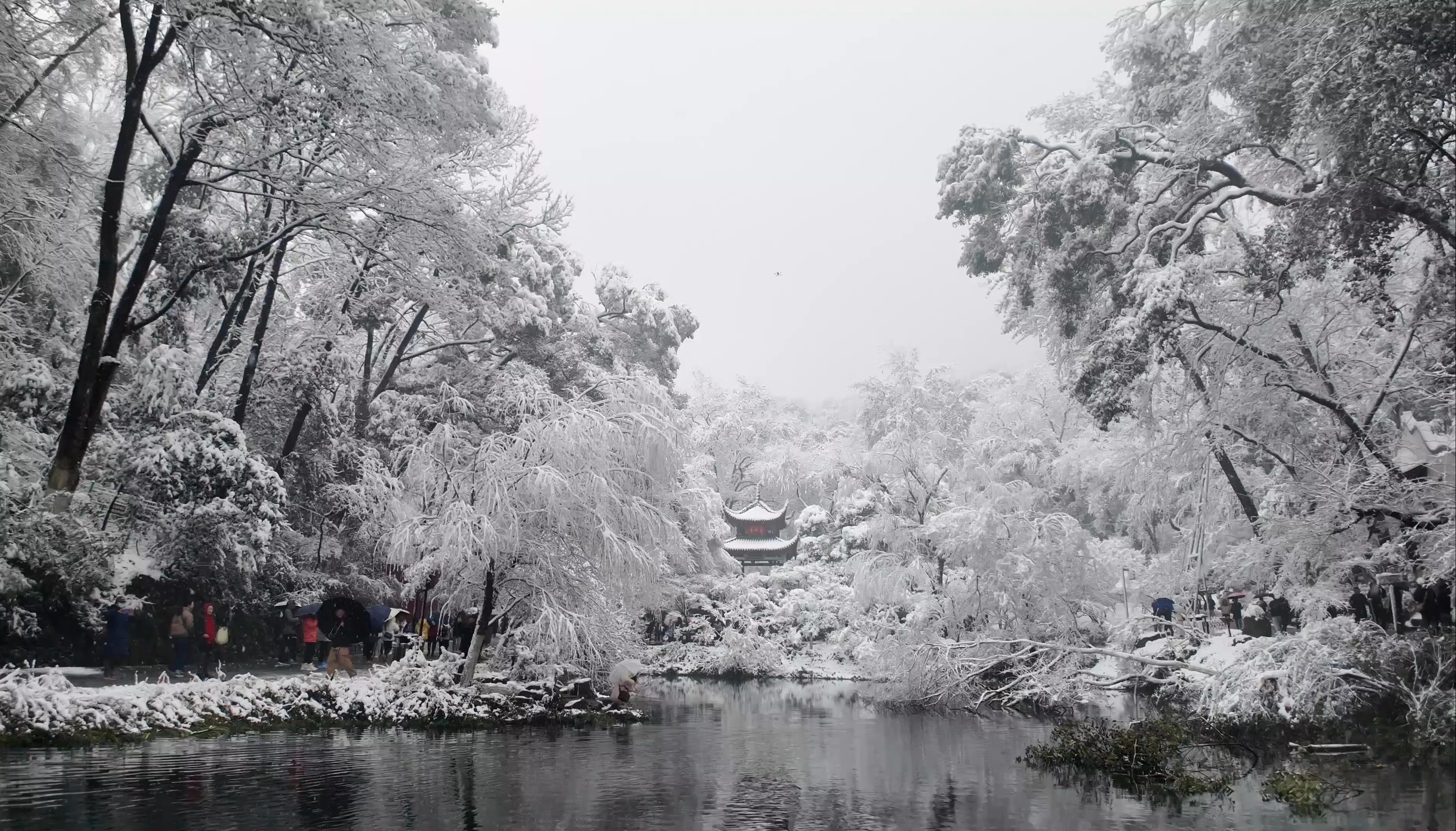 湖南长沙雪景图片