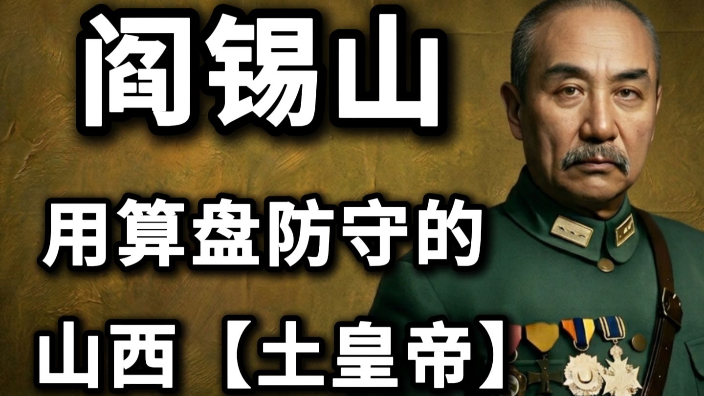阎锡山：用算盘防守的，山西【土皇帝】