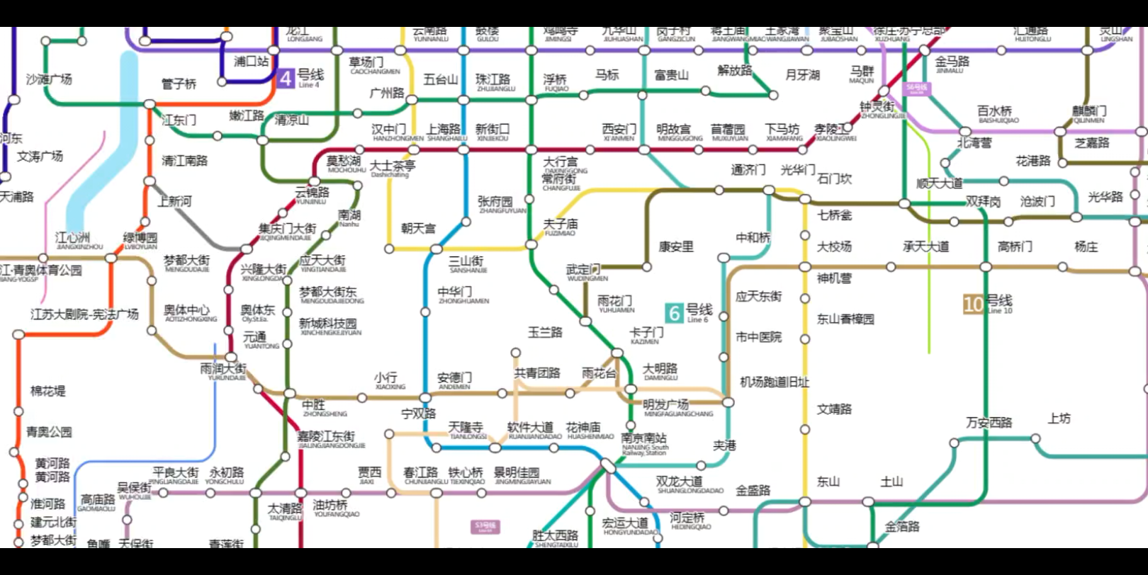 南京地铁6号线路图图片