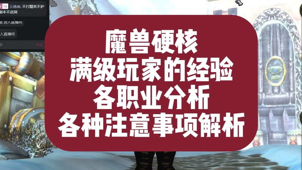 【魔兽硬核】满级玩家的经验 各职业推荐 各种注意事项解析魔兽世界