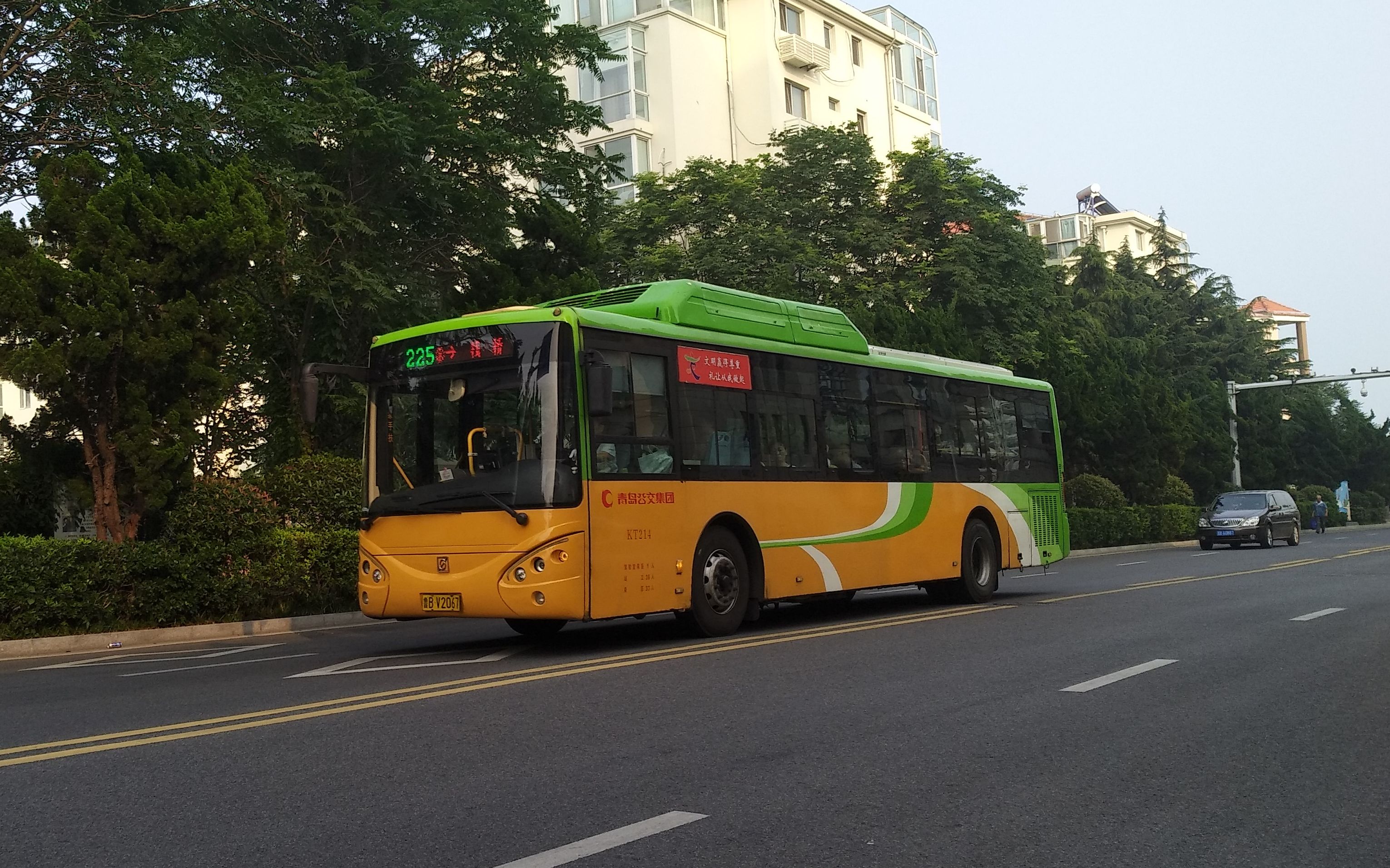 pov 076 青岛公交225路(麦岛路停车场-栈桥)下行全