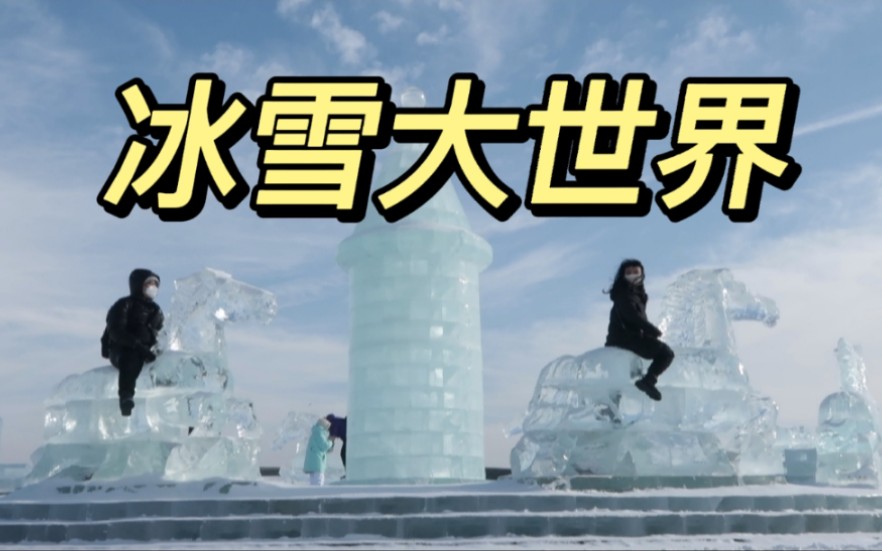 哈尔滨旅游日记ep2:一定要白天去冰雪大世界!哔哩哔哩bilibili