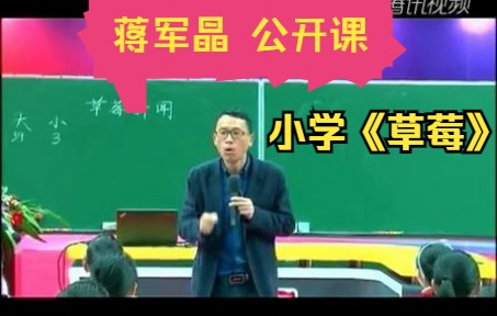 特级教师:蒋军晶《草莓》小学公开课 语文示范观摩课哔哩哔哩bilibili