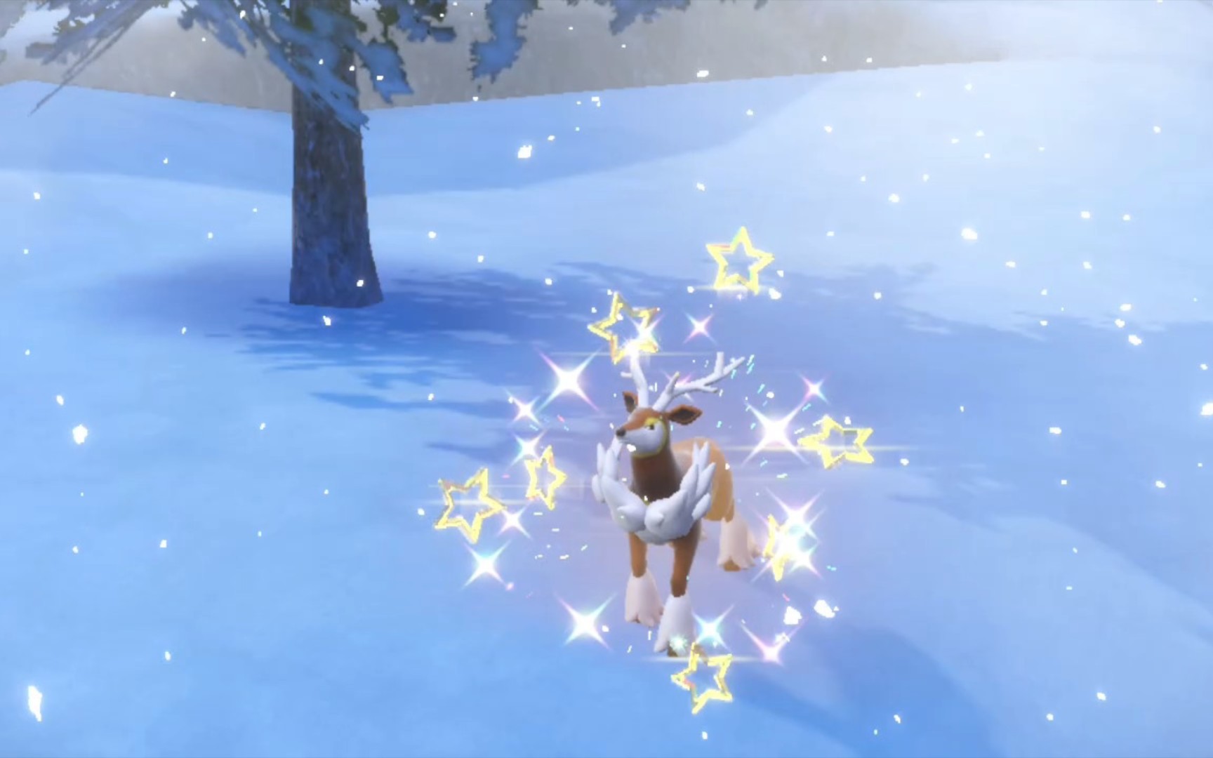 《精灵宝可梦 朱》动摇之证闪光萌芽鹿!很自卑呀