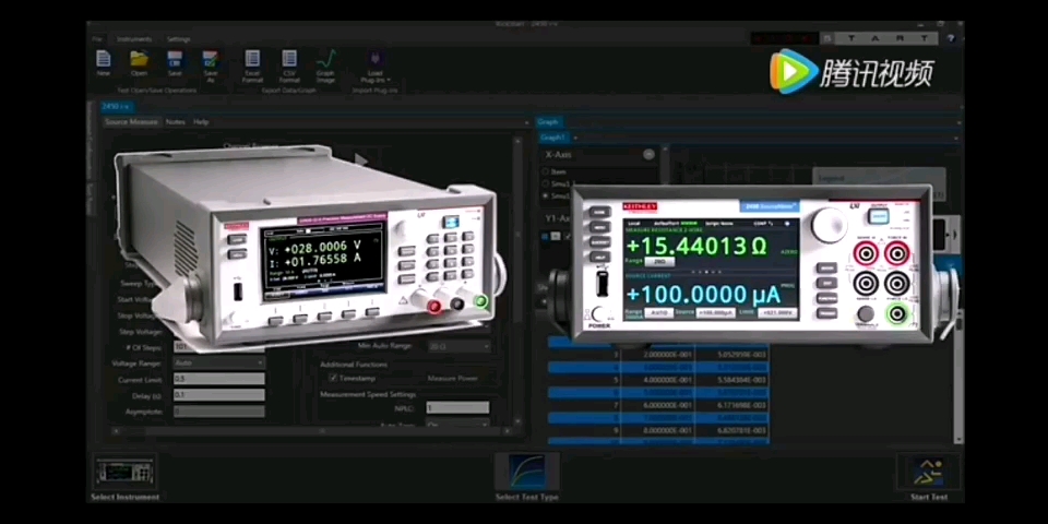 用Kickstart软件程控Keithley2450系列数字源表,进行数据采集和记录,快速获得一条IV特性曲线.哔哩哔哩bilibili