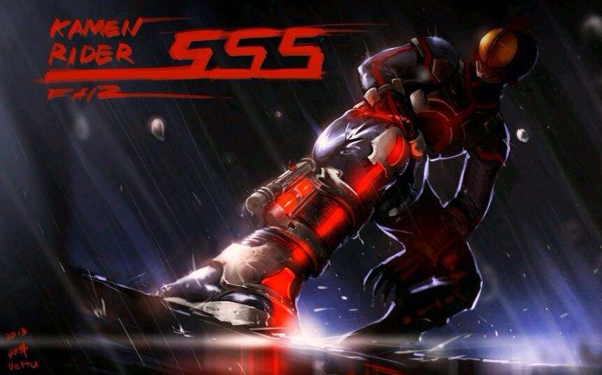 faiz假面骑士555巧爷首次使用深红电钻60fps