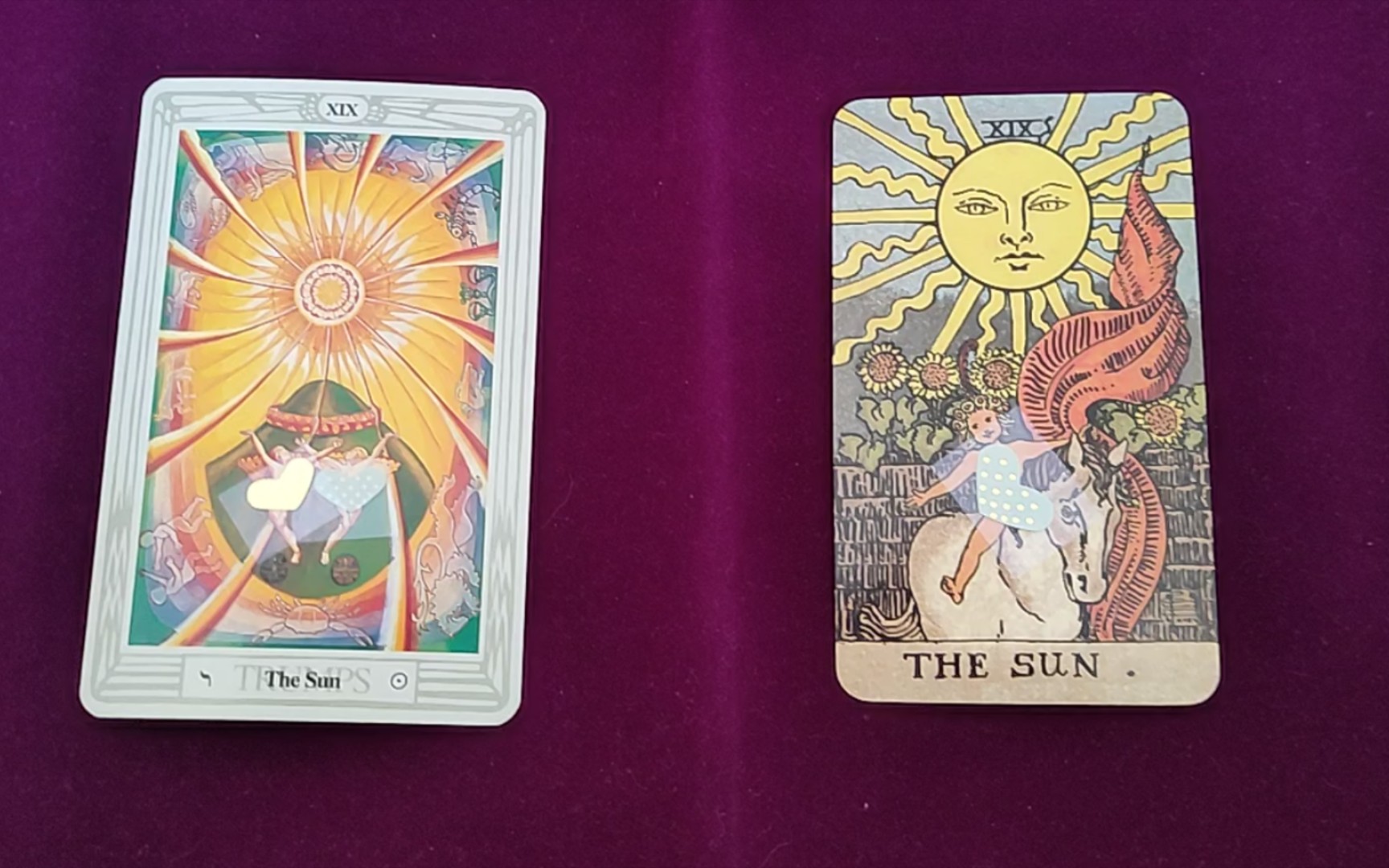 《托特塔罗》第10卷,太阳牌,新世纪牌,宇宙牌