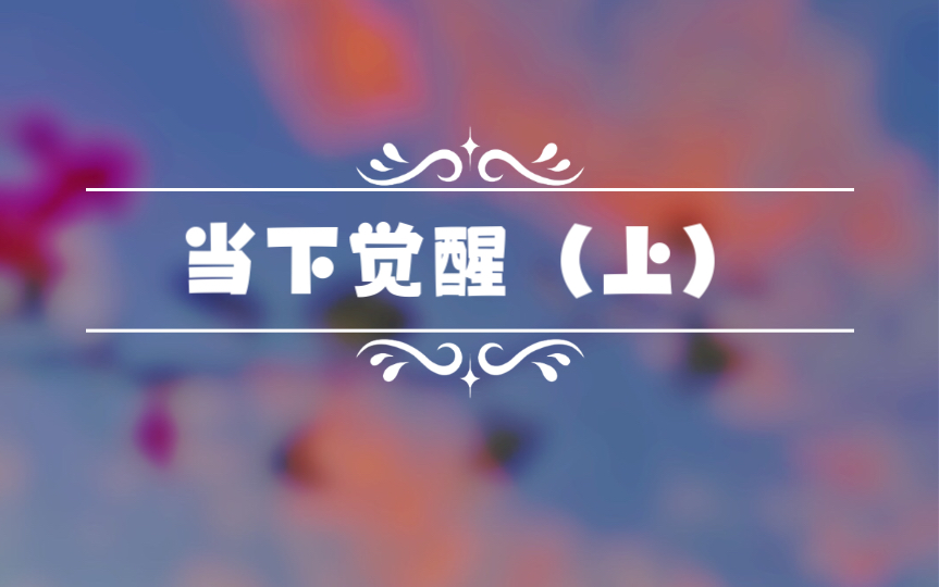 【觉醒03】当下觉醒(上)哔哩哔哩bilibili