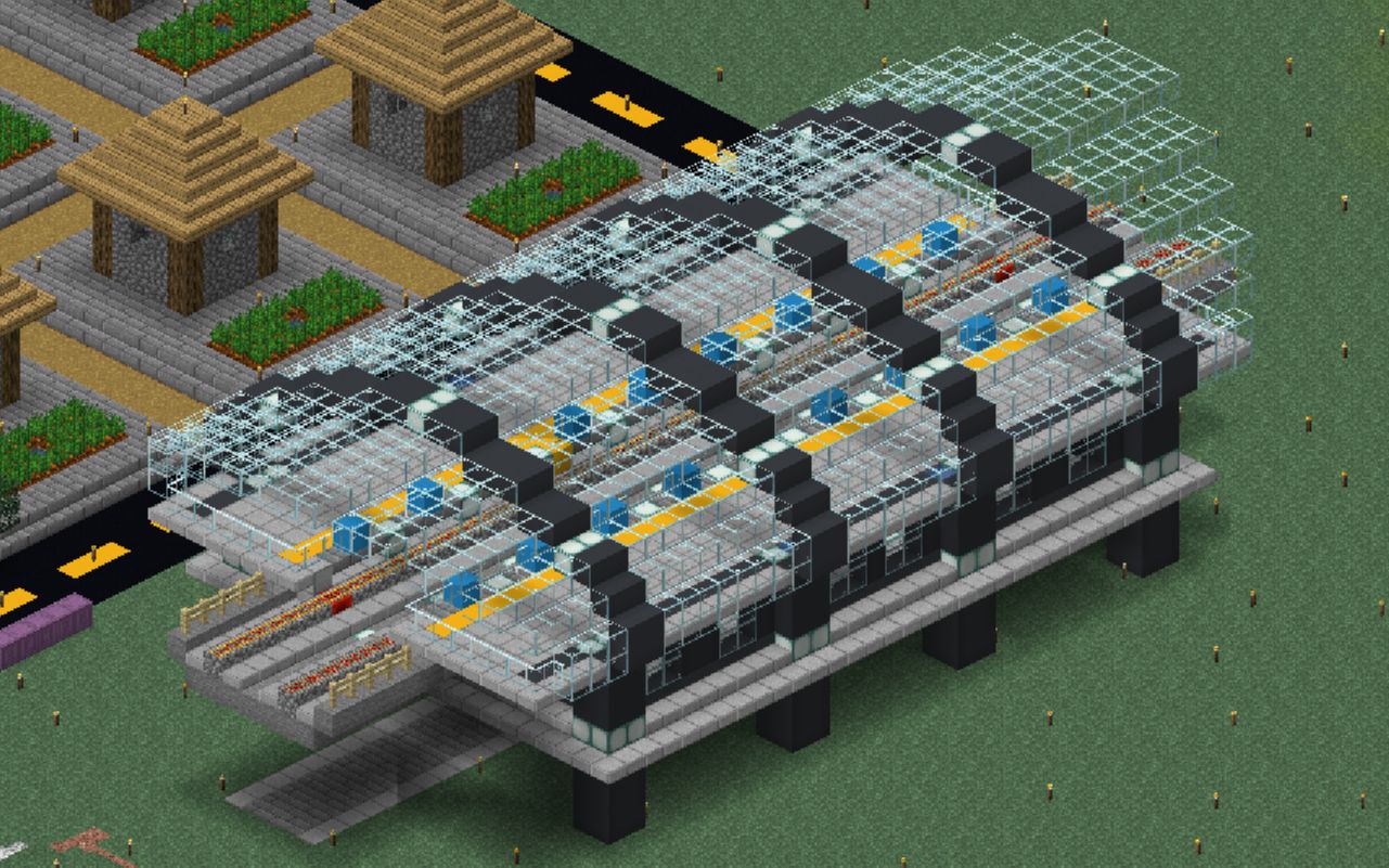 我的世界一玩家竟建出大型地铁站!_哔哩哔哩bilibili_我的世界