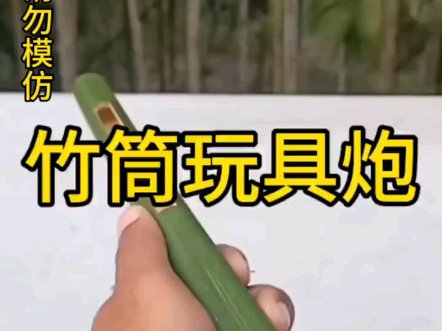 竹筒玩具炮哔哩哔哩bilibili