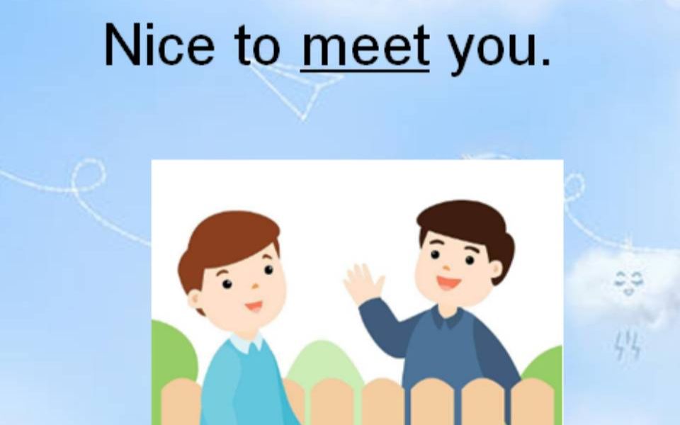 新概念英语1(5&6) nice to meet you.