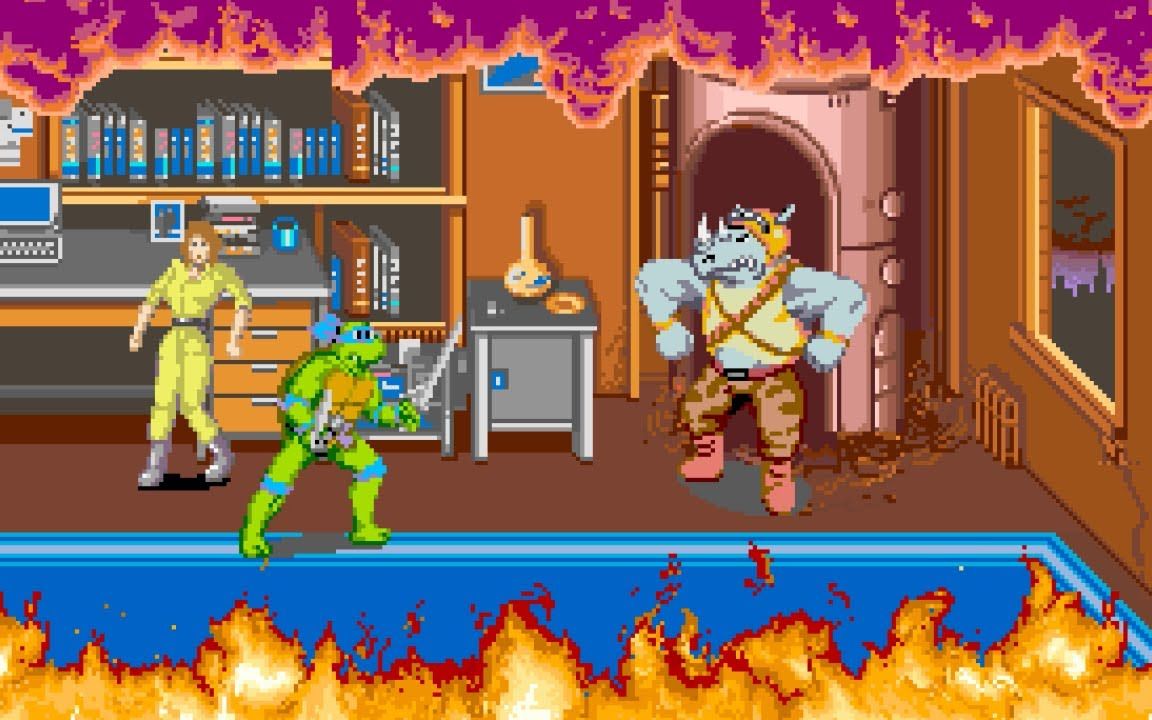街机《忍者神龟:变种时代》teenage mutant ninja turtles | 全程攻略