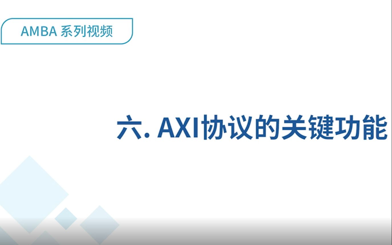 【AMBA系列】AXI协议的关键功能哔哩哔哩bilibili