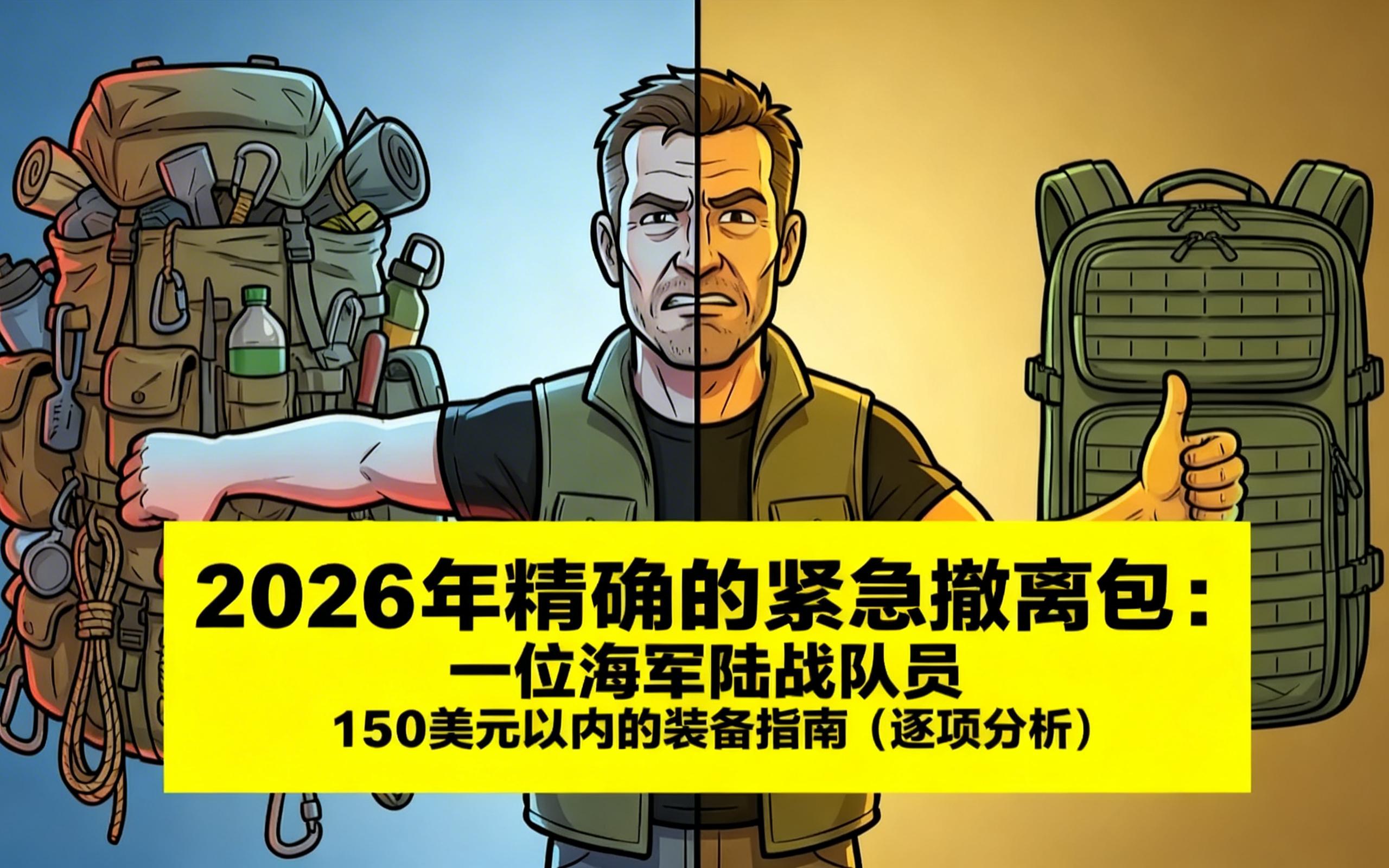 [中配]2026 年精确的紧急撤离包：一位海军陆战队员 150 美元以内的装备指南（逐项分析） - Future Proof Survival
