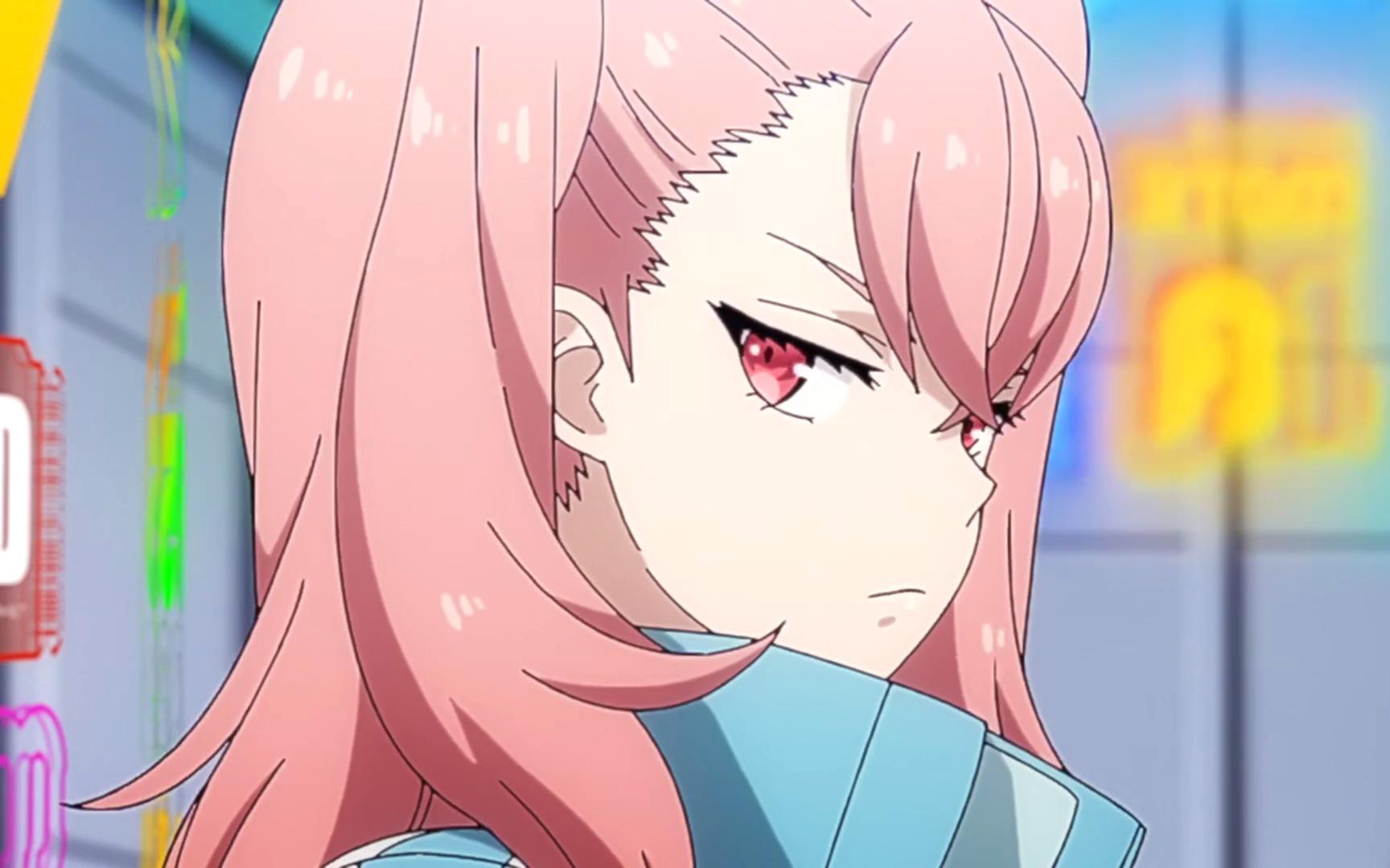 傲娇粉毛妹子真可爱!