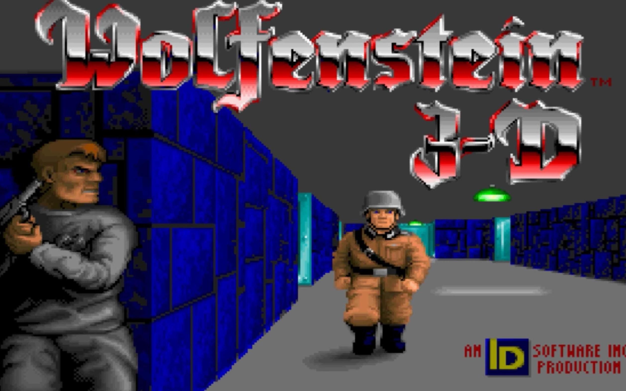 《德军总部3D(Wolfenstein 3D)》(1992)通关视频哔哩哔哩bilibili