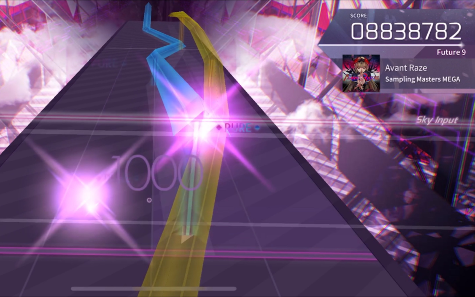 【arcaea】avant raze  future 14-1 1000combo