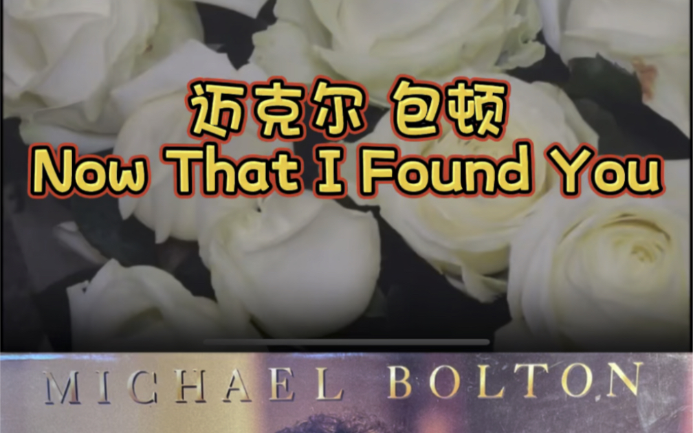 [图]迈克尔 包顿《Now That I Found You》黑胶唱片试听