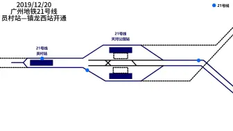 Tải video: 【广州地铁】21号线员村—天河公园割接至11号线图解