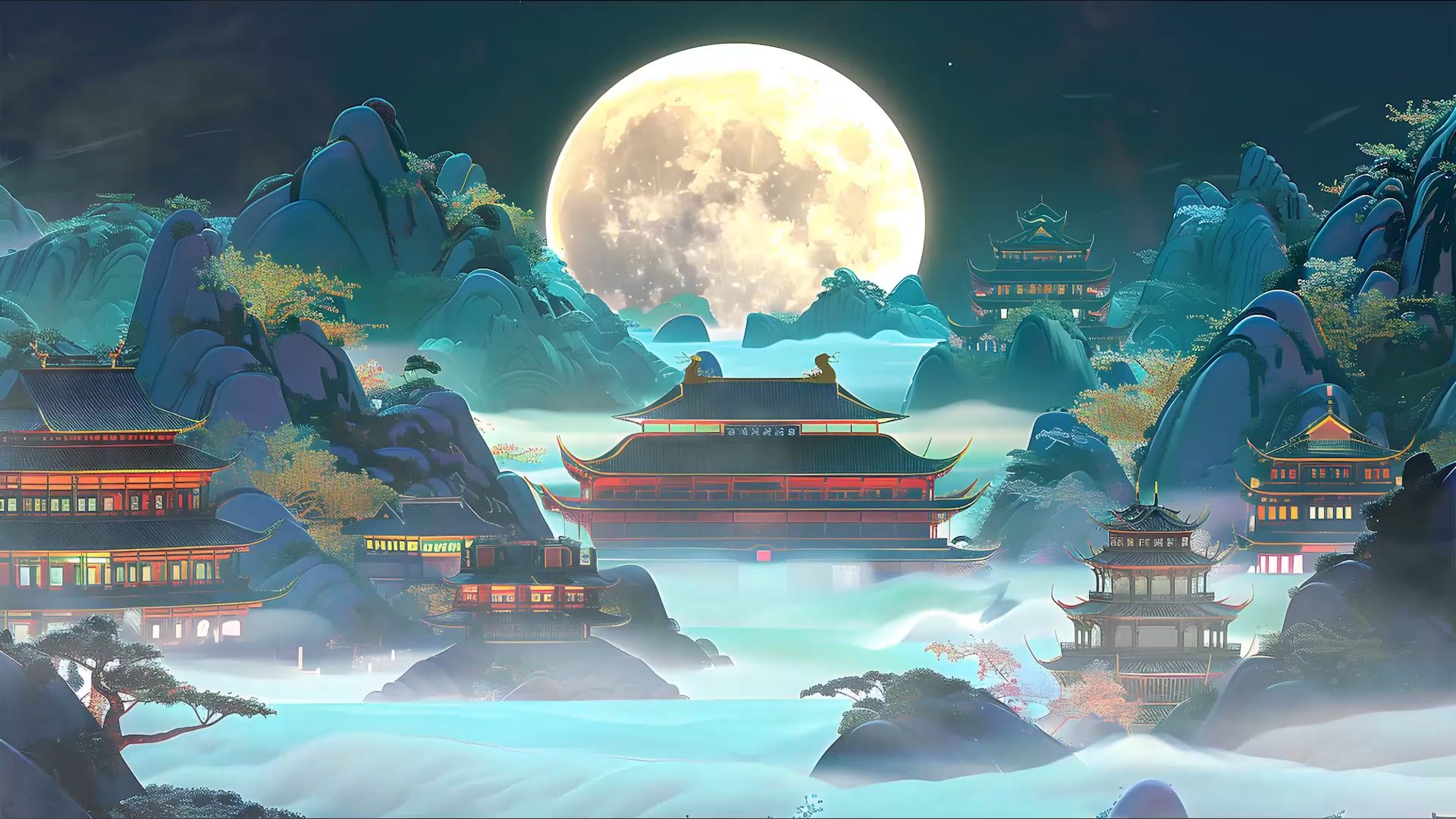 3853 且看行云 古典舞完整版 伴奏led舞蹈舞台大屏幕背景视频素材