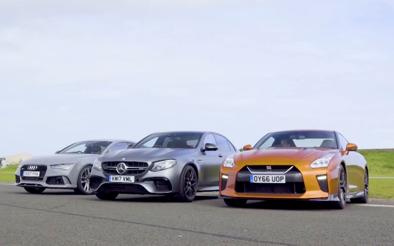 日产gtr奥迪rs7vs奔驰e63amg还得看战神