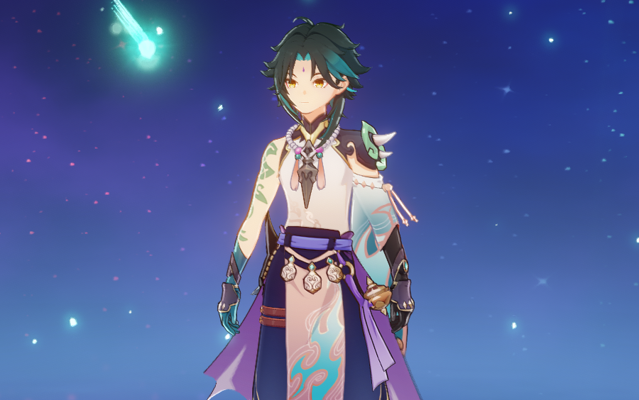 原神非洲人抽出了魈