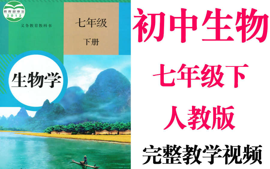 【初中生物】初一生物 七年级下册同步基础教材教学网课丨人教版 部编 统编 新课标 上下册初1 7年级丨2021复习+学习完整最新版视频哔哩哔哩bilibili