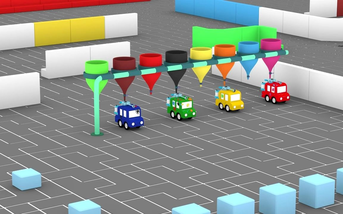 车宝四兄弟 无字幕版 4 cars cartoon cars 英语启蒙动画 英文启蒙