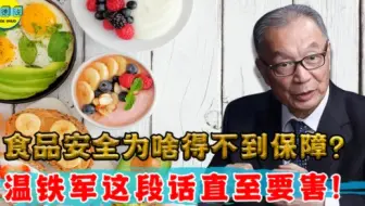 食品安全为啥得不到保障？温教授这段话，大多专家看破却不敢说！