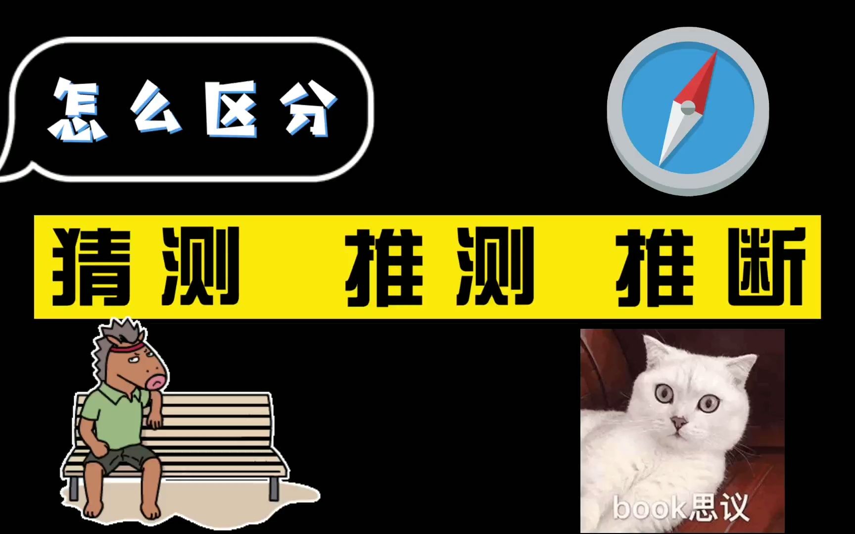 词语辨析:猜测 推测 推断,你会推吗?哔哩哔哩bilibili