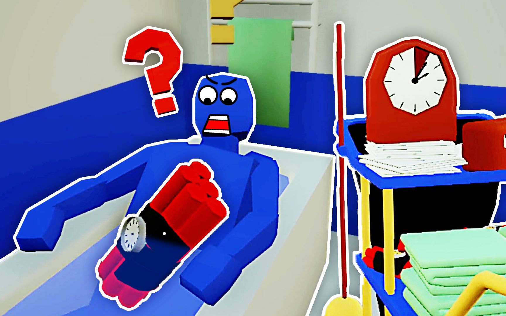 酒店清洁工 客人在房里睡觉,我用炸弹破门帮他叠被子 阿波兔解说