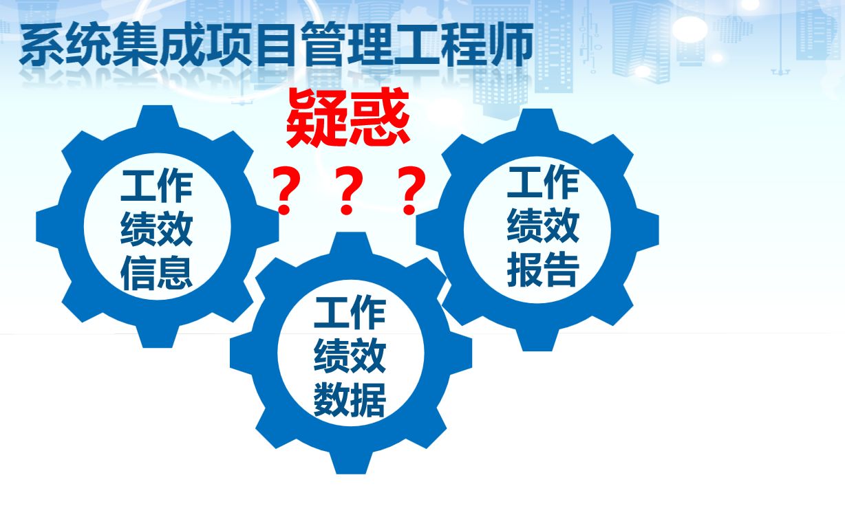 系统集成项目管理工程师考点 工作绩效数据、工作绩效信息、工作绩效报告之疑惑哔哩哔哩bilibili