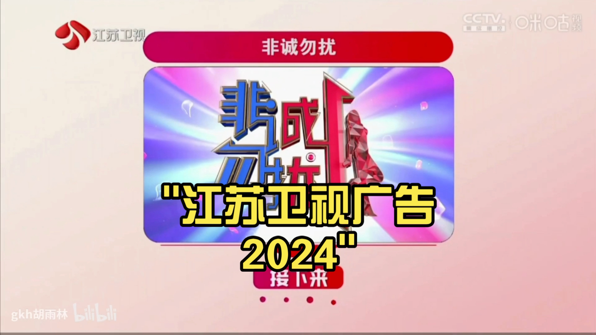 江苏卫视广告2024哔哩哔哩bilibili