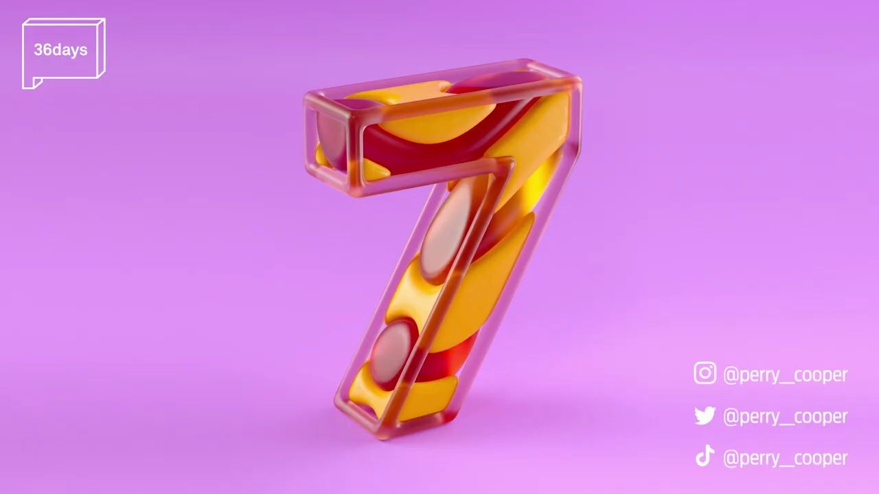 [图]【C4D&Octane教程】制作数字7动画教程