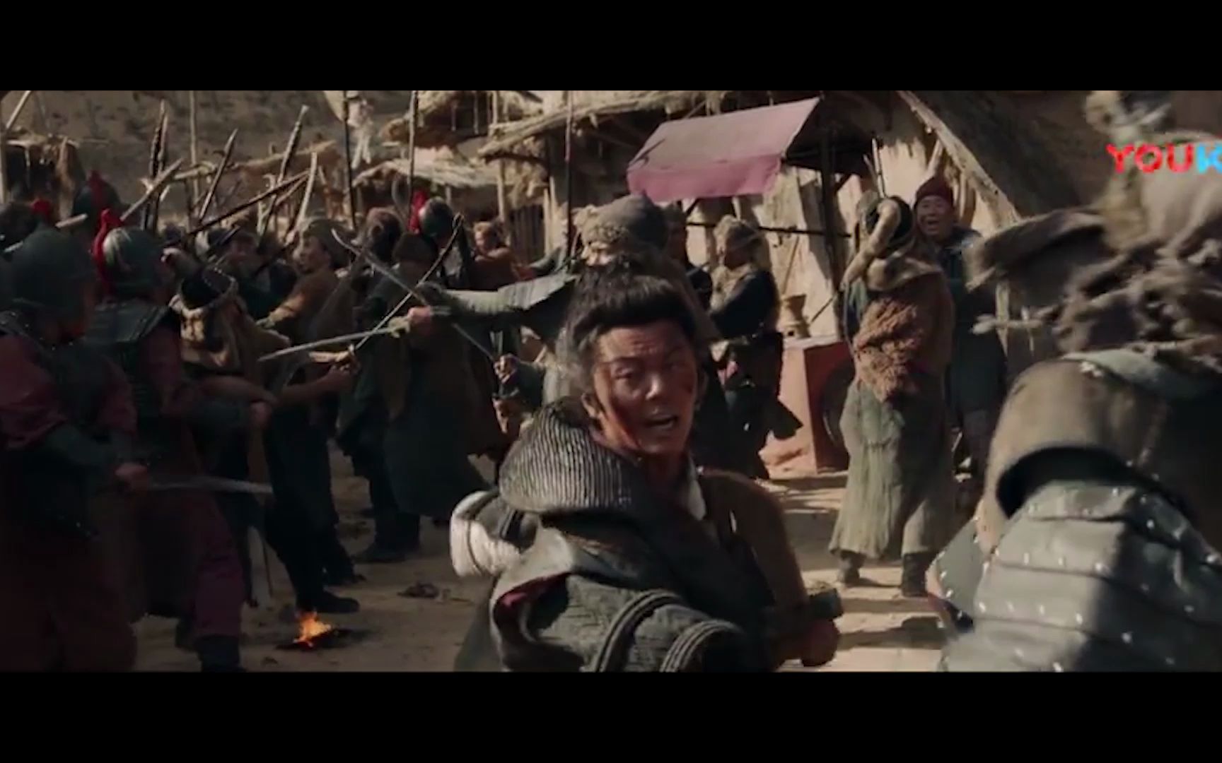 动作参考03神话大汉十三将以一敌多战死沙场打斗画面合集