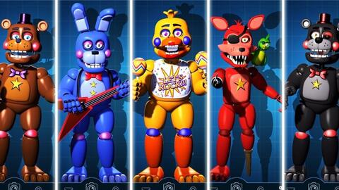 FNAF AR TJOC Animatronics Workshop Jumpscare & Workshop Animations 