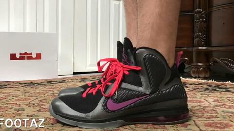 Nike LeBron 9 Miami Nights On Foot bilibili