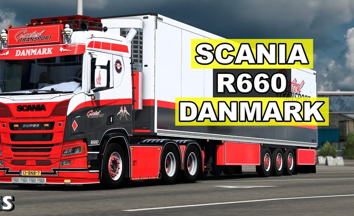 【YouTube】欧卡2付费modGaming ModdinG的斯堪尼亚 R660丹麦版|Scania R660 DANMARK by Gaming Modd欧洲卡车模拟2