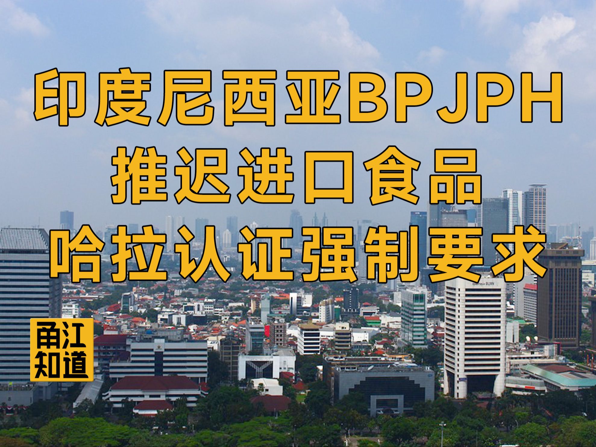 【国际 | 印尼】印度尼西亚BPJPH推迟进口食品哈拉认证强制要求哔哩哔哩bilibili